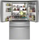 GE Profile 27.9 Cu. Ft. Smart Fingerprint Resistant 4-Door French-Door Refrigerator with Door In Door Model# PVD28BYNFS - Image 5
