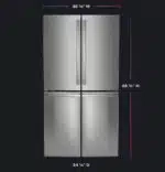GE Profile™ Series ENERGY STAR® 28.4 Cu. Ft. Quad-Door Refrigerator with Dual-Dispense AutoFill Pitcher and Door in Door Model #:PAD28BYTFS - Image 9