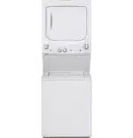 GE Unitized Spacemaker® 3.8 cu. ft. Capacity Washer with Stainless Steel Basket and 5.9 cu. ft. Capacity Electric Dryer Model #: GUD27ESSMWW