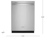 Whirlpool 24in White Dishwasher - Image 6