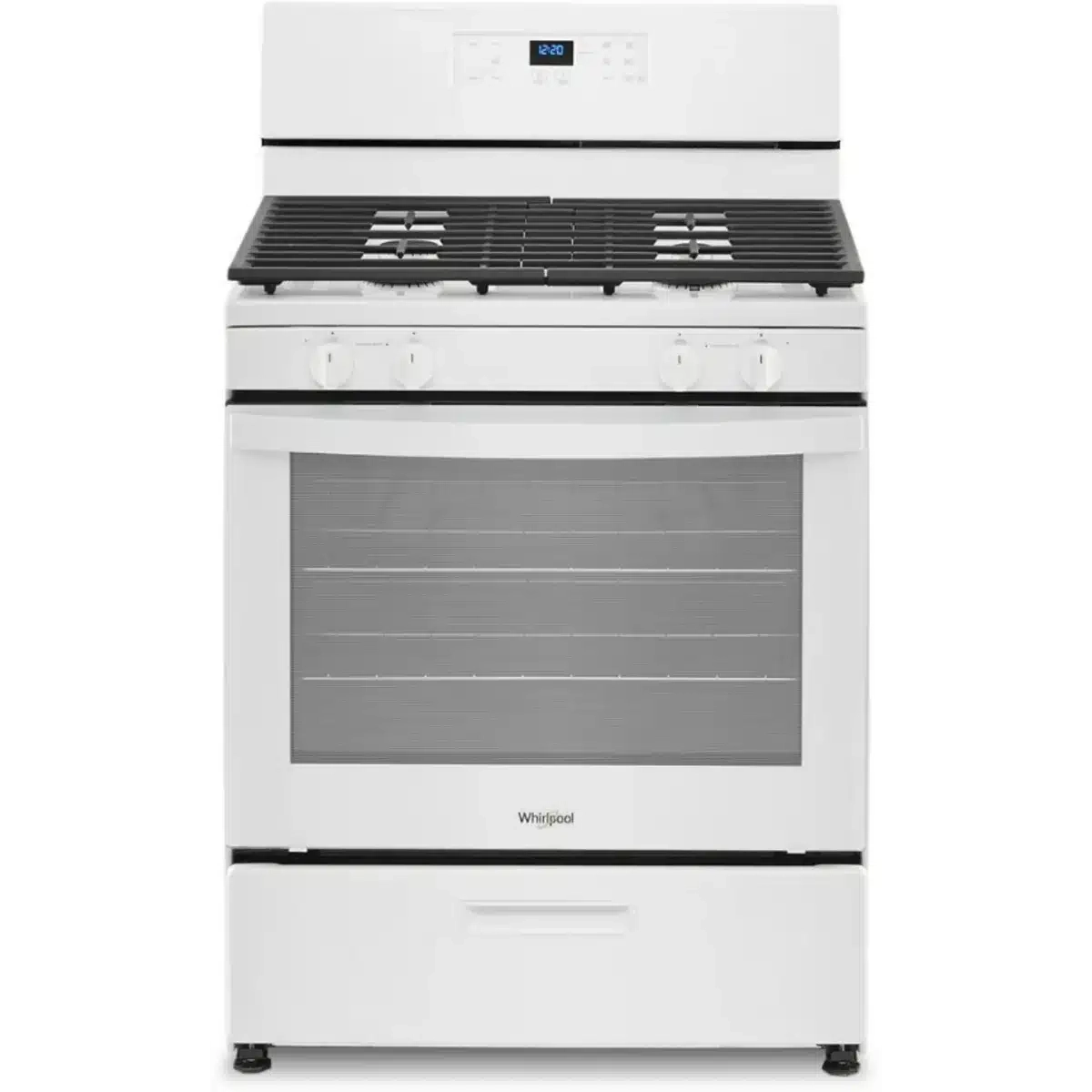 white gas range