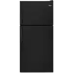Whirlpool 18.2 cu. ft. Top Freezer Refrigerator in Black