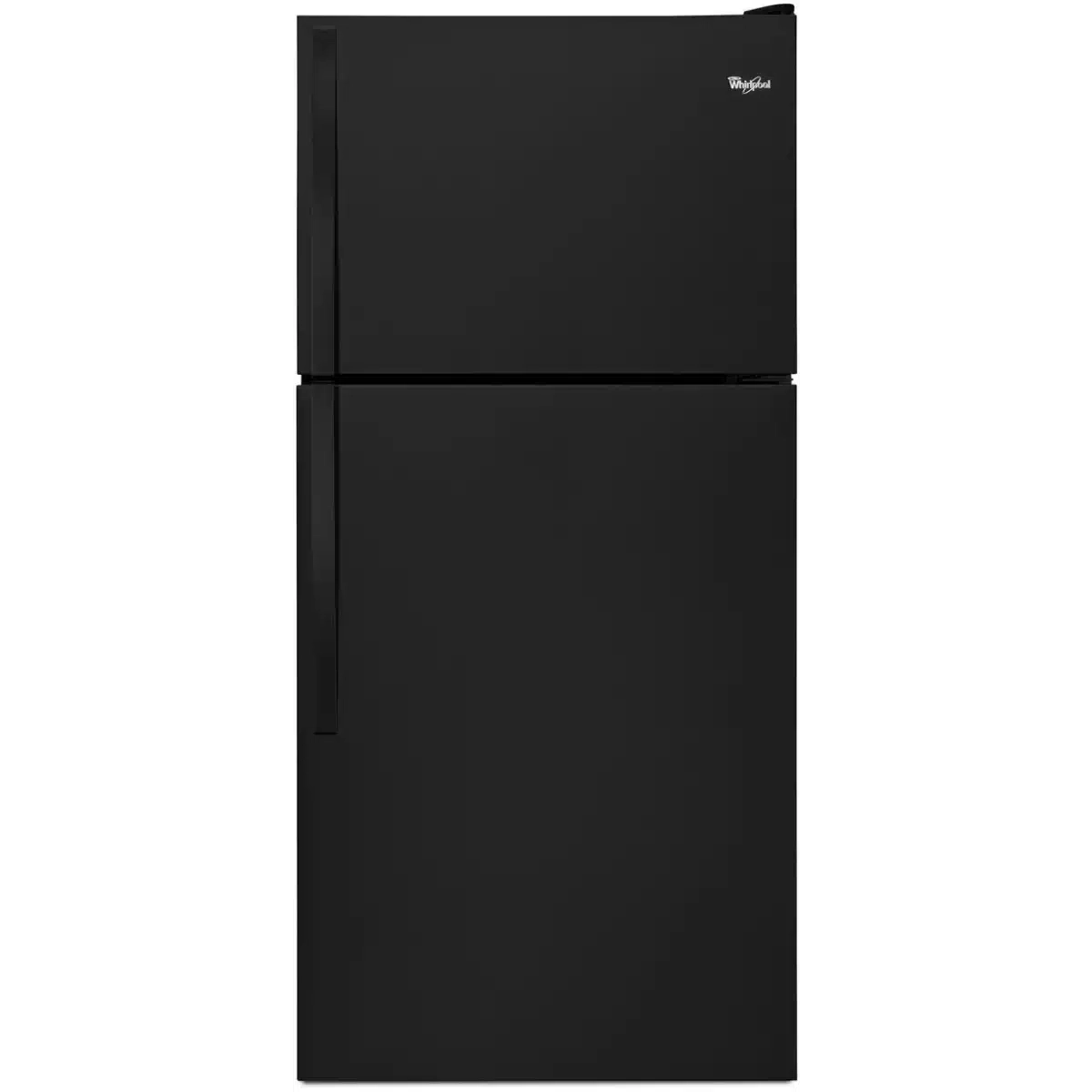 Whirlpool 18.2 cu. ft. Top Freezer Refrigerator in Black - Image 1