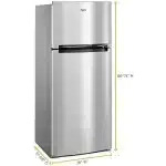 18 cu. ft. Top Freezer Refrigerator Whirlpool - Image 2